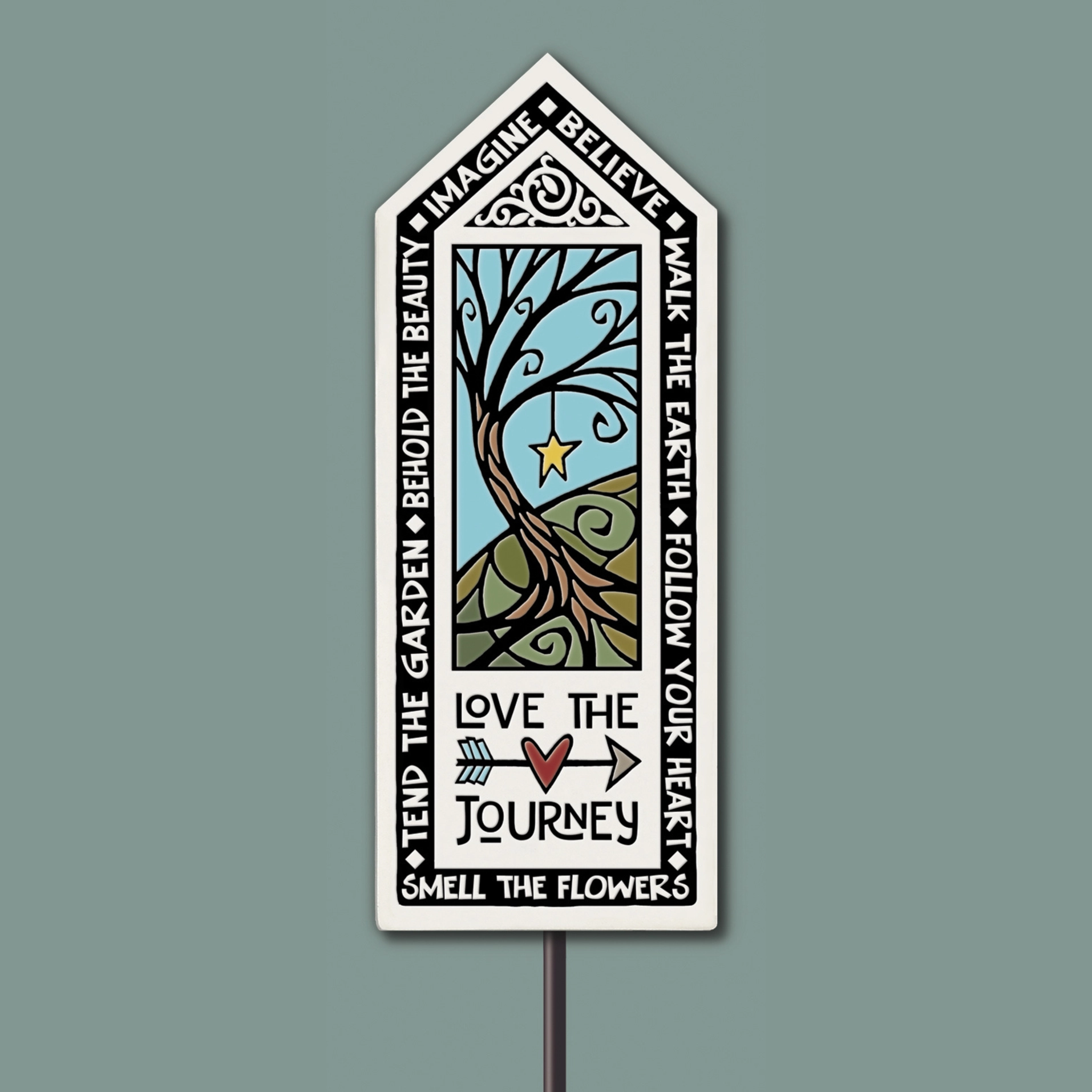 Love the Journey Garden Tile - Heart of the Home Inc