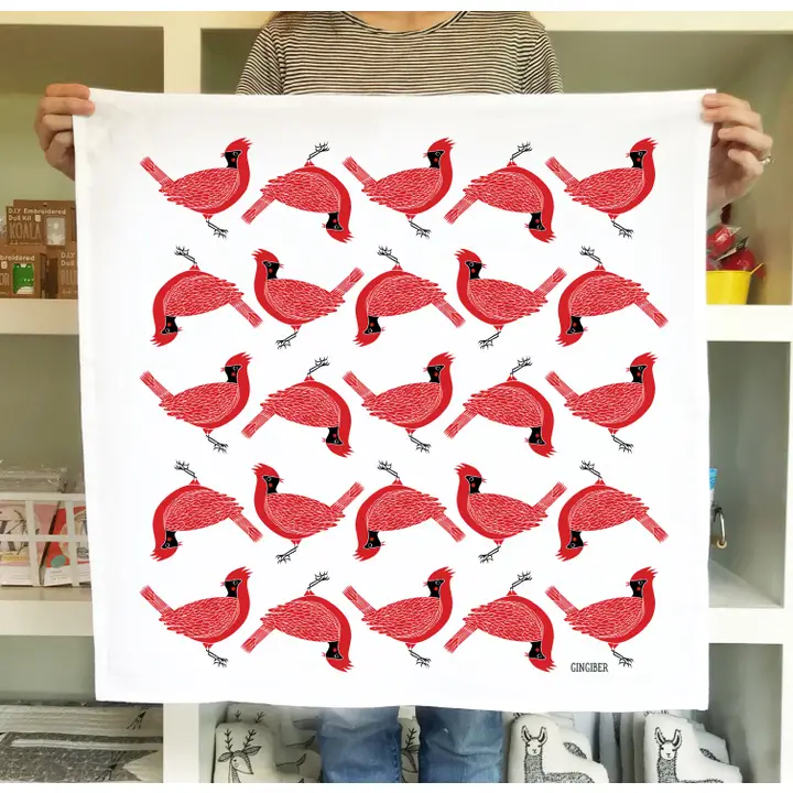 Cardinal Tea Towel - Heart of the Home Inc