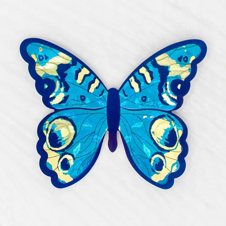 Mariposa Brooch in Blue Radiance - Heart of the Home Inc