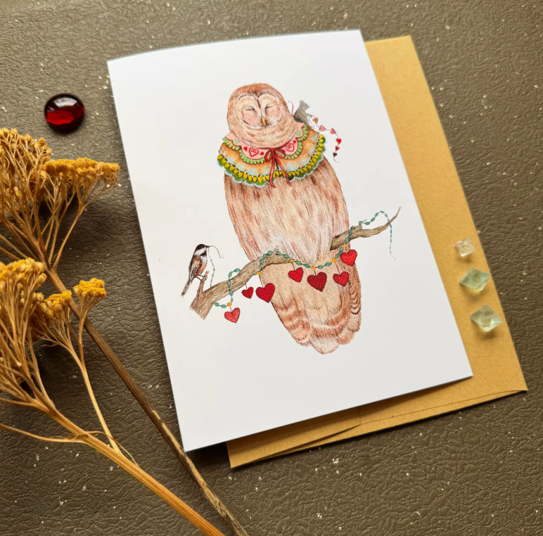 Love Is A Hoot Card - Heart of the Home Inc