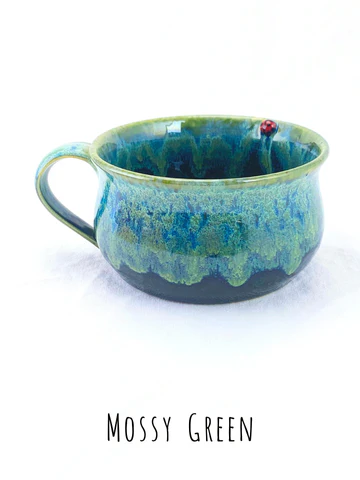 Mossy Green Soup Mug - Heart of the Home Inc