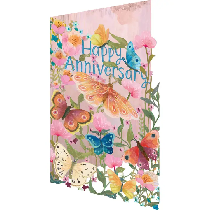 Butterfly Ball Lasercut Anniversary Card - Heart of the Home Inc