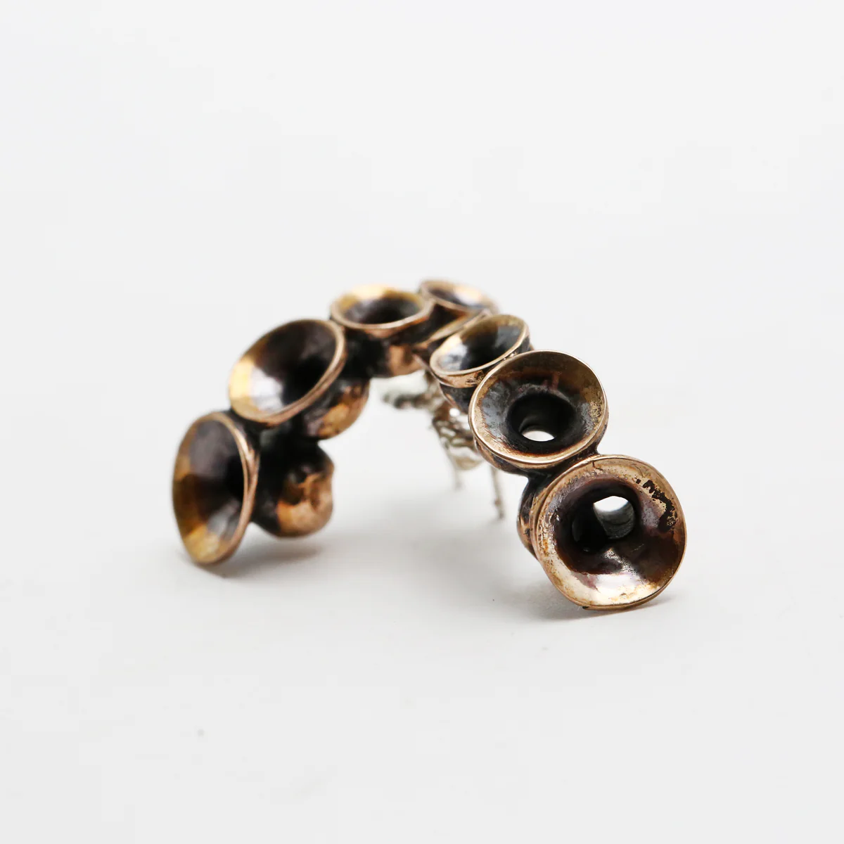 Anemone Grow Earrings in Warm Bronze - Heart of the Home Inc