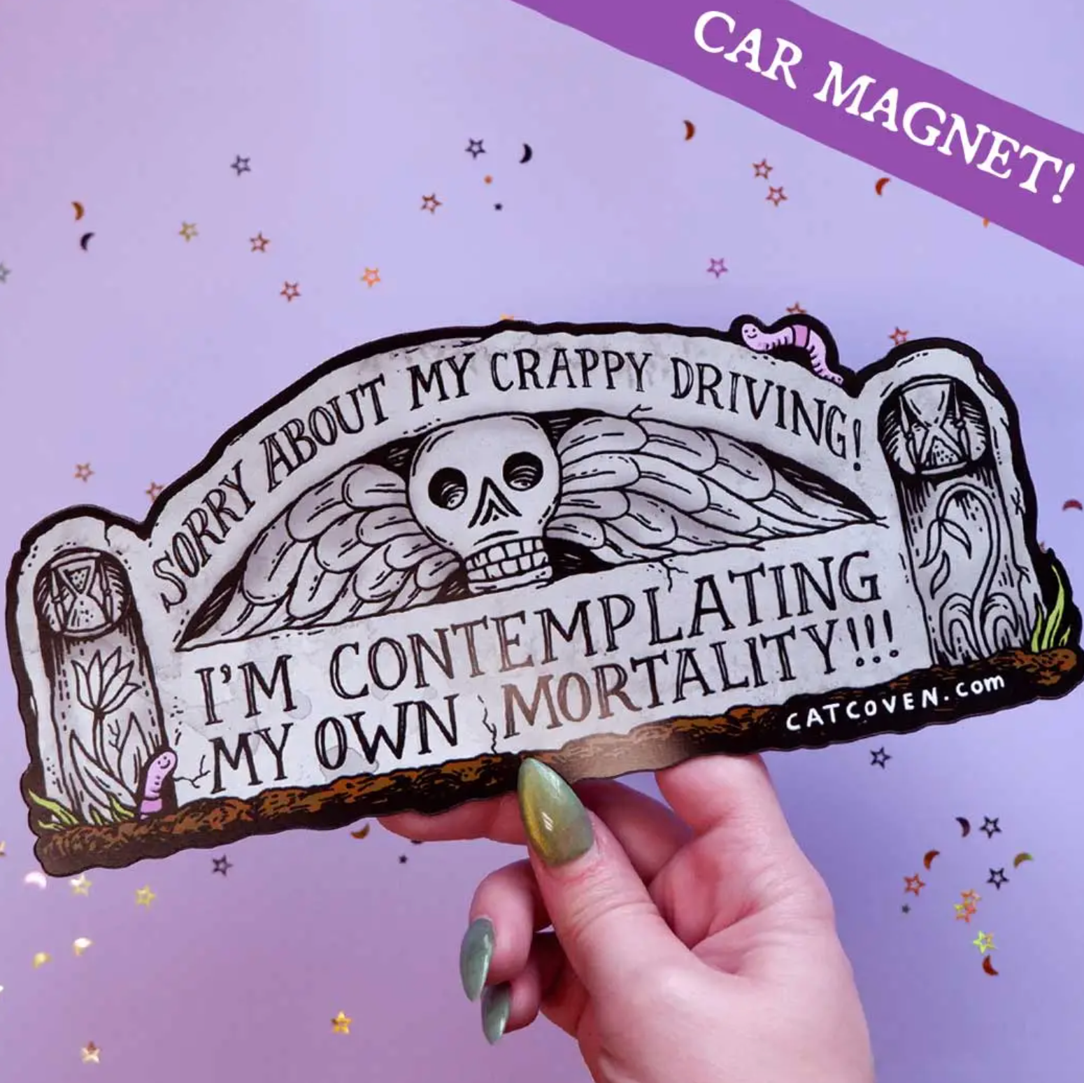 Mortality Car Magnet - Heart of the Home Inc
