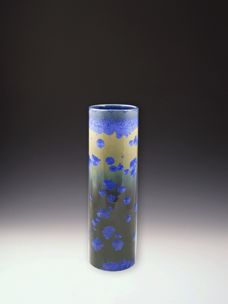 Sky Blue Cylinder Vase - Heart of the Home LV