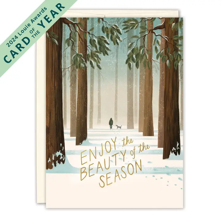 Winter Walk Holiday Card - Heart of the Home Inc