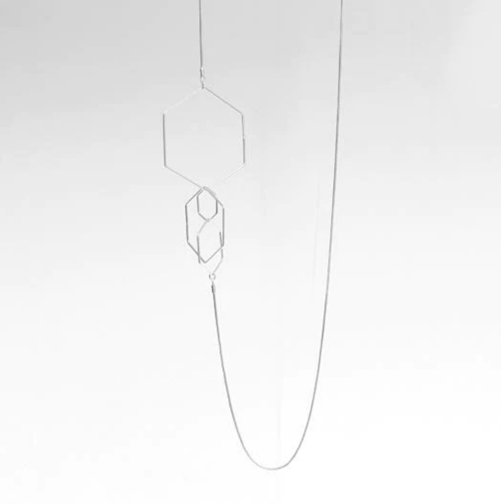 Hexxxx Necklace in Satin Silver - Heart of the Home Inc