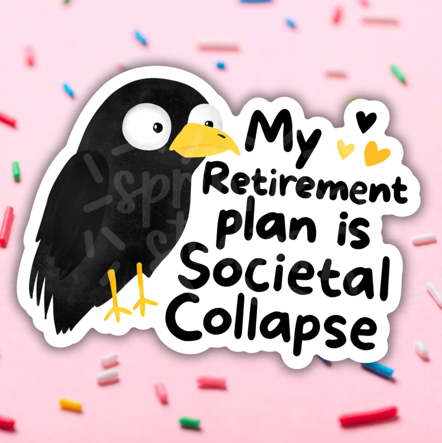 Retirement Plan Sticker - Heart of the Home Inc