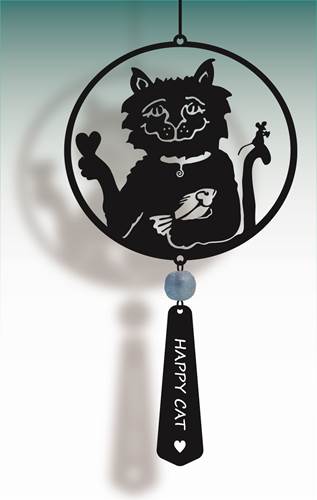 Cat And Mouse With Happy Cat Dangle - Heart of the Home LV