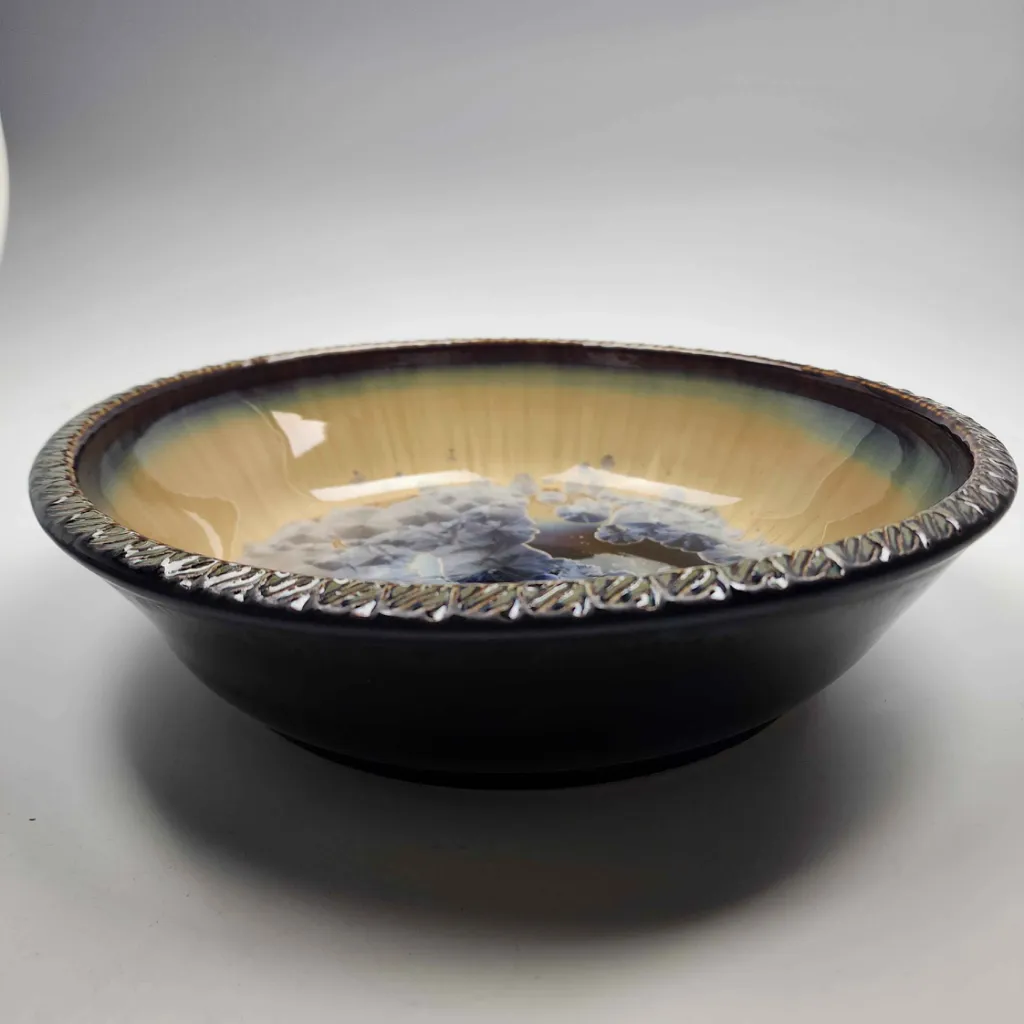 Medium Platter in Mocha & Olive