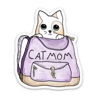 Cat Mom Sticker - Heart of the Home LV