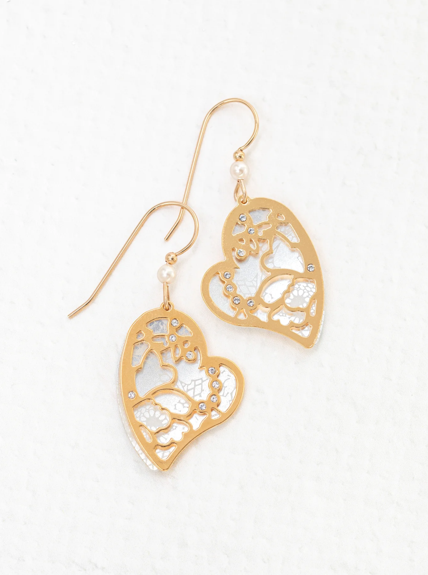 Valena Earrings in Silver & Gold - Heart of the Home LV