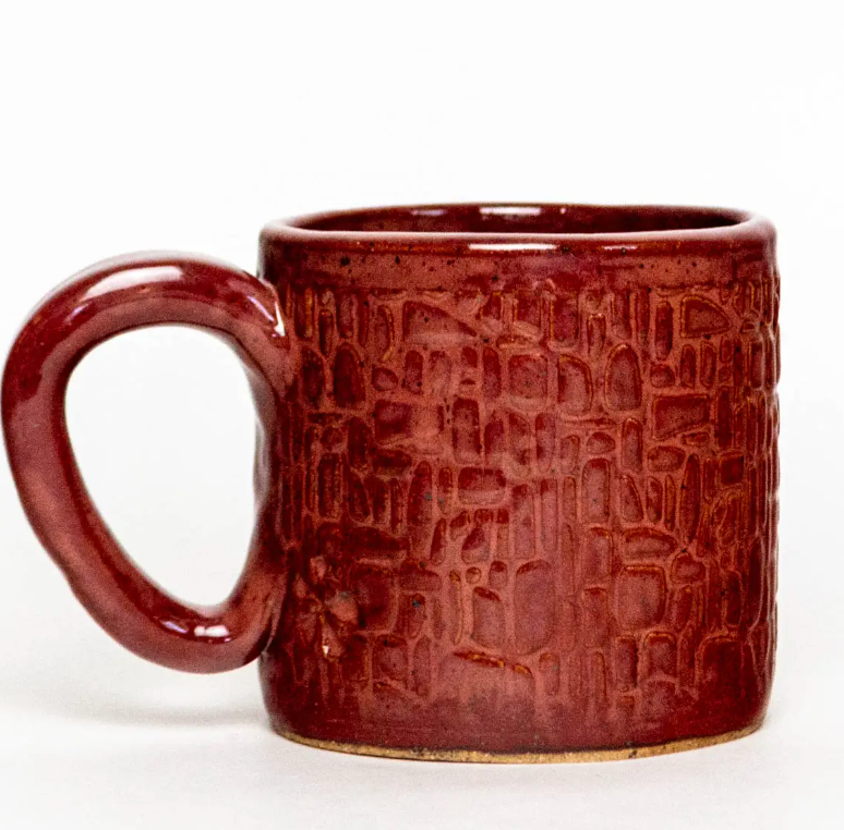 Squirrel Pattern Red Mug - Heart of the Home Inc