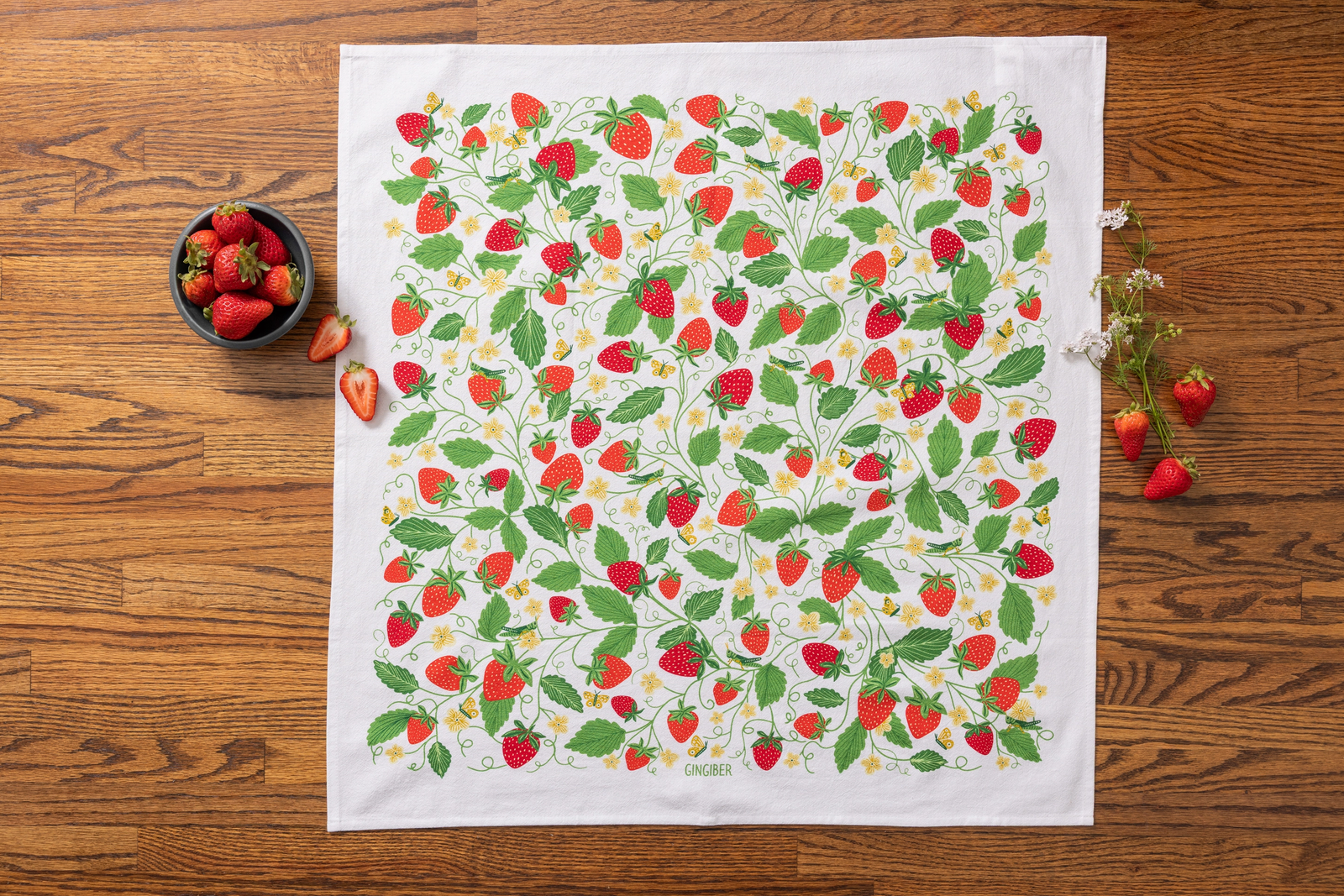 Strawberry Fields Tea Towel - Heart of the Home Inc