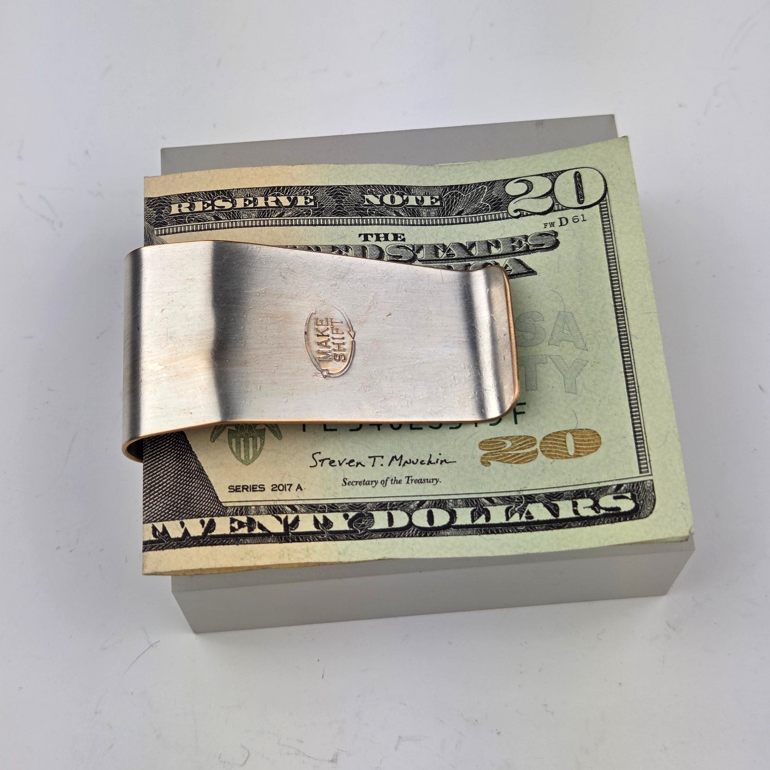 Silver Plate Tea Tray Moneyclip - Heart of the Home Inc