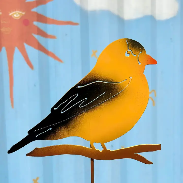 Goldfinch Garden Sculpture - Heart of the Home Inc