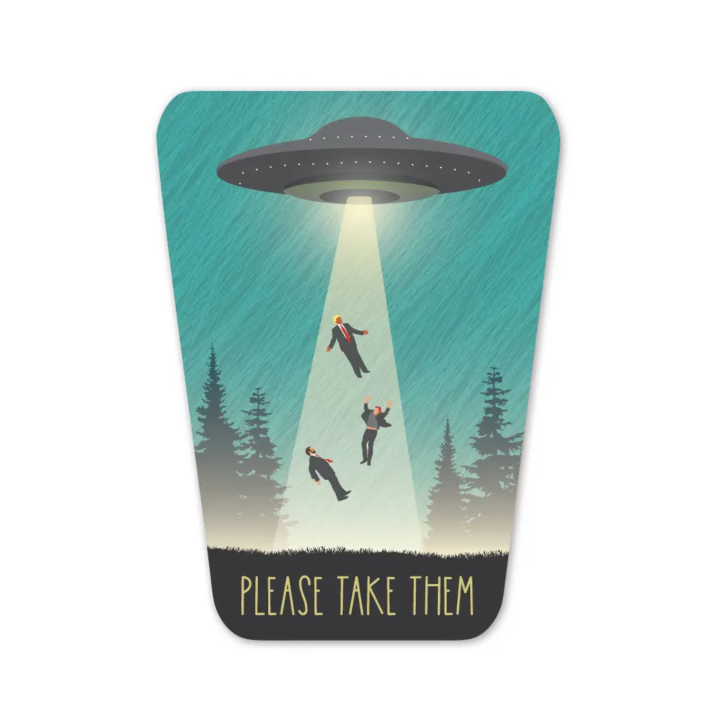 Please Take Our Leaders Sticker - Heart of the Home Inc