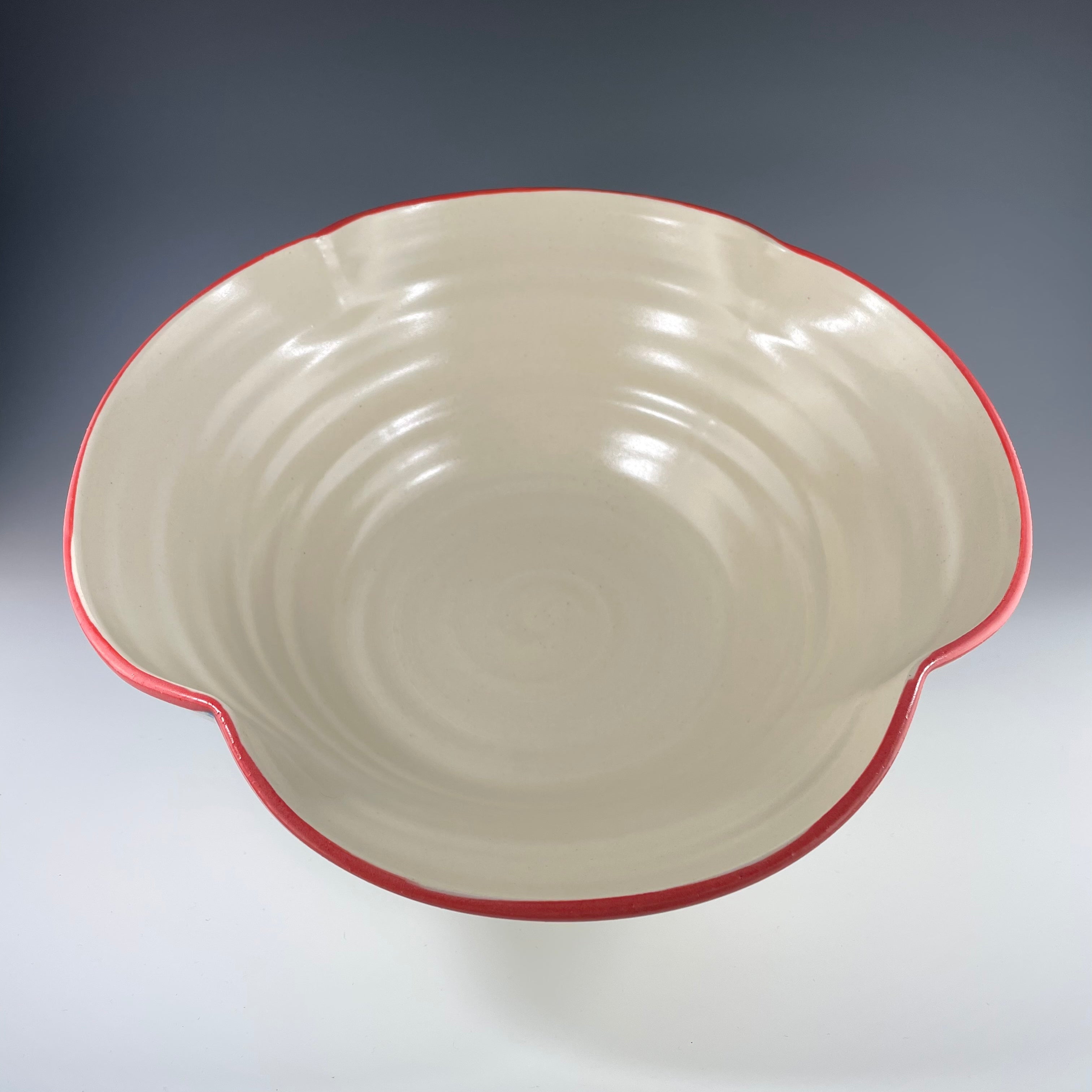 Button Serving Bowl in Vanilla - Heart of the Home PA