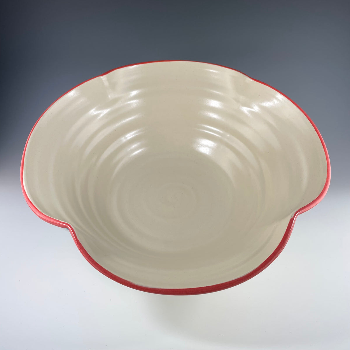 Button Serving Bowl in Vanilla - Heart of the Home PA