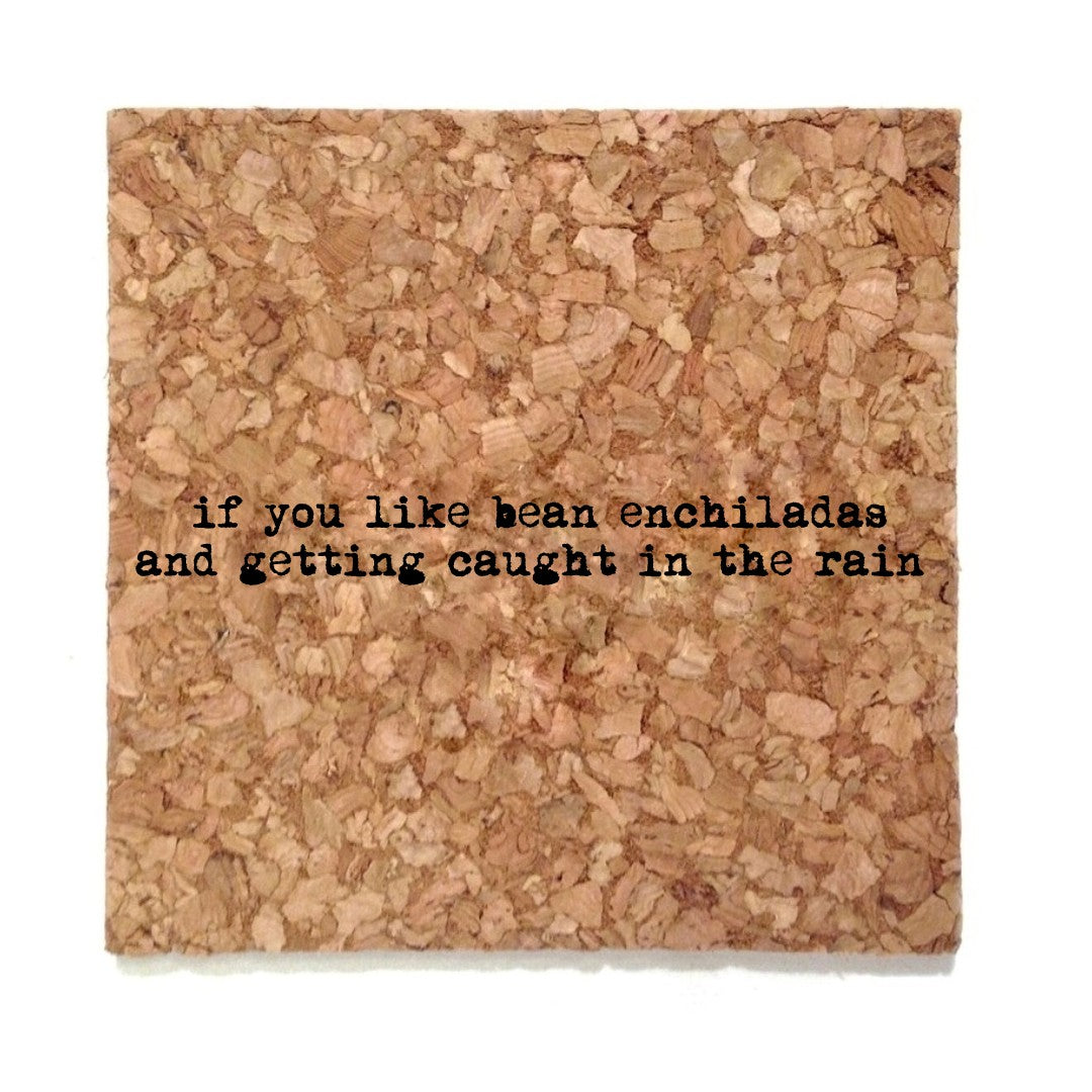 Bean Enchiladas Mistaken Lyrics Coaster - Heart of the Home PA