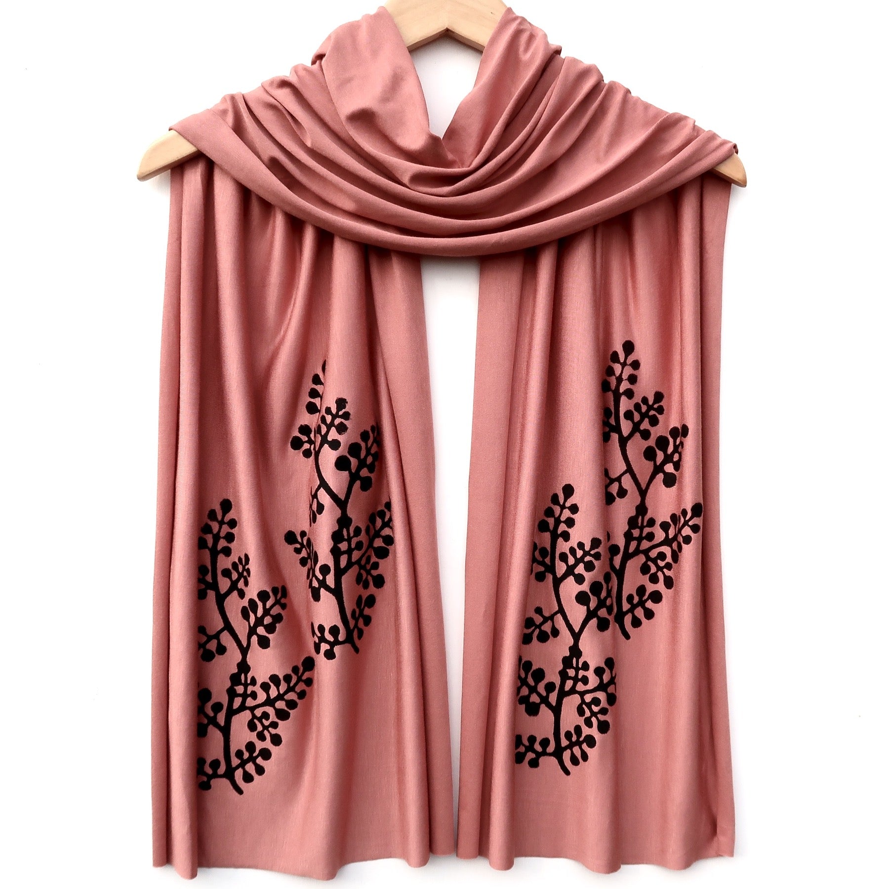Berry Branch Scarf in Peach - Heart of the Home PA