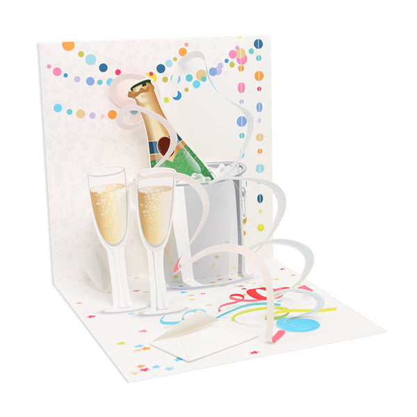 Champagne Toast Pop-Up Card - Heart of the Home PA