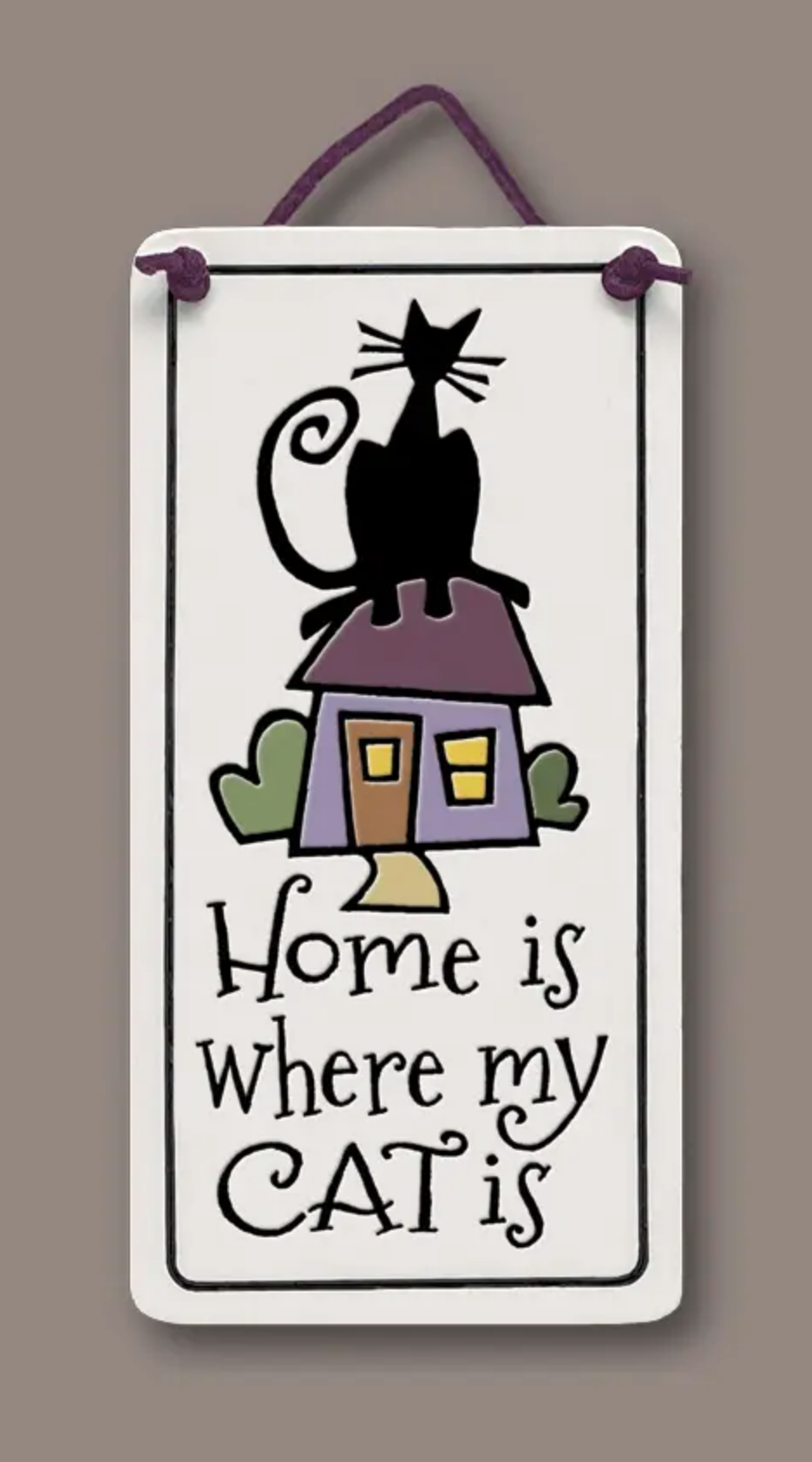 Home Cat Wall Plaque - Heart of the Home PA