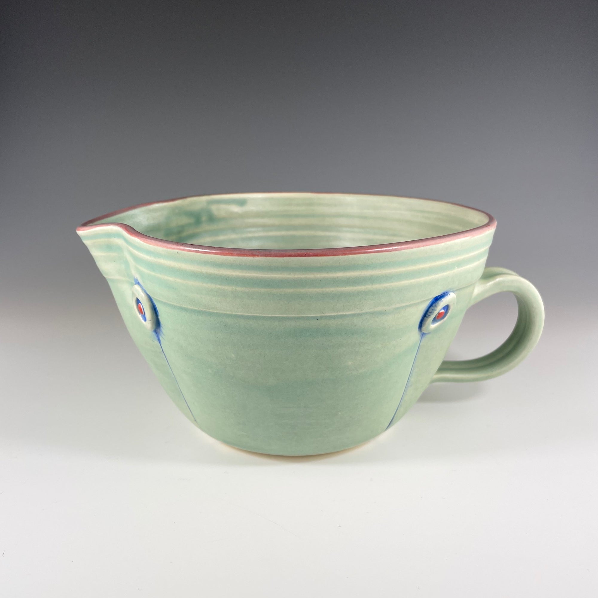 Button Mixing Bowl in Green - Heart of the Home PA