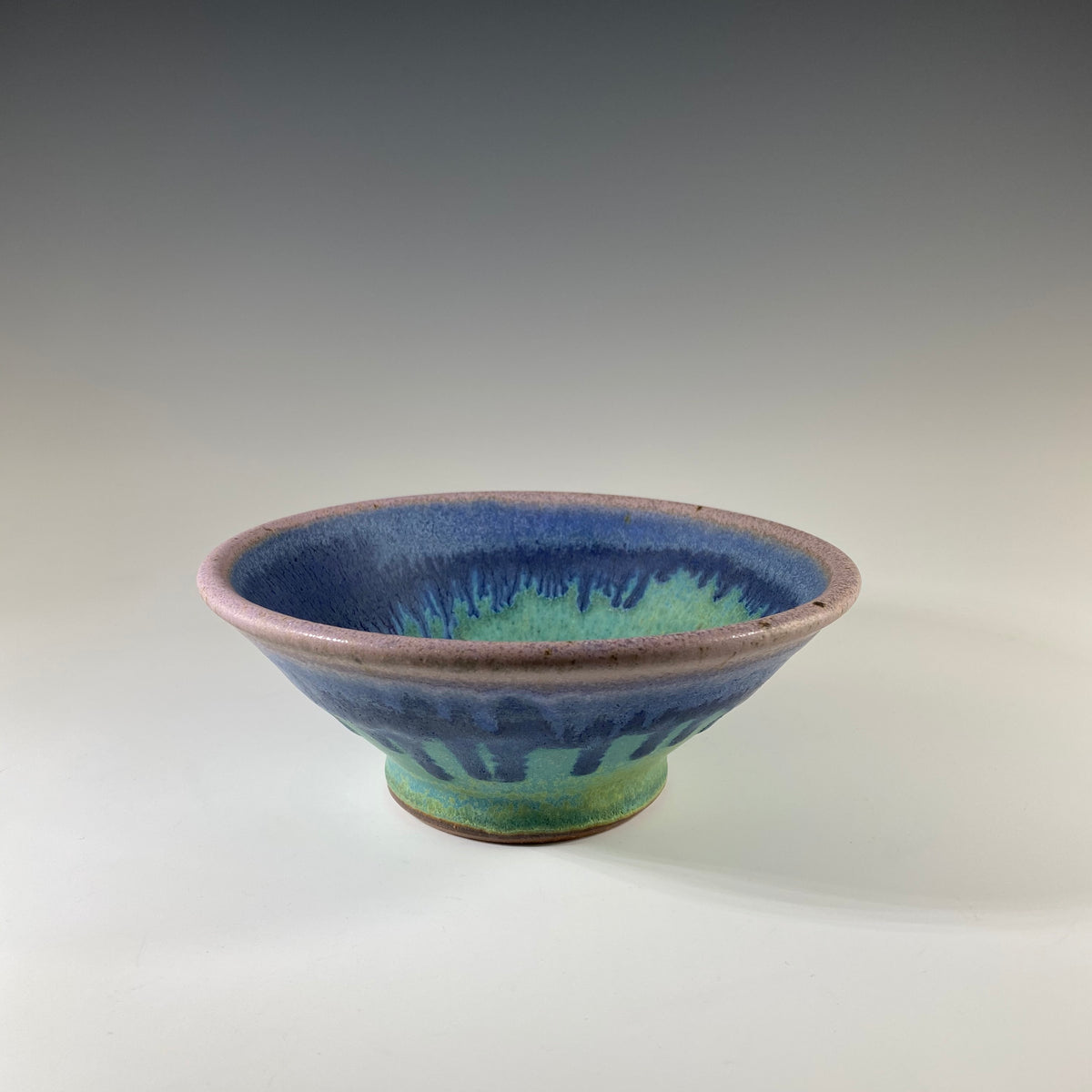 Dessert Bowl in Turquoise &amp; Lavender - Heart of the Home PA