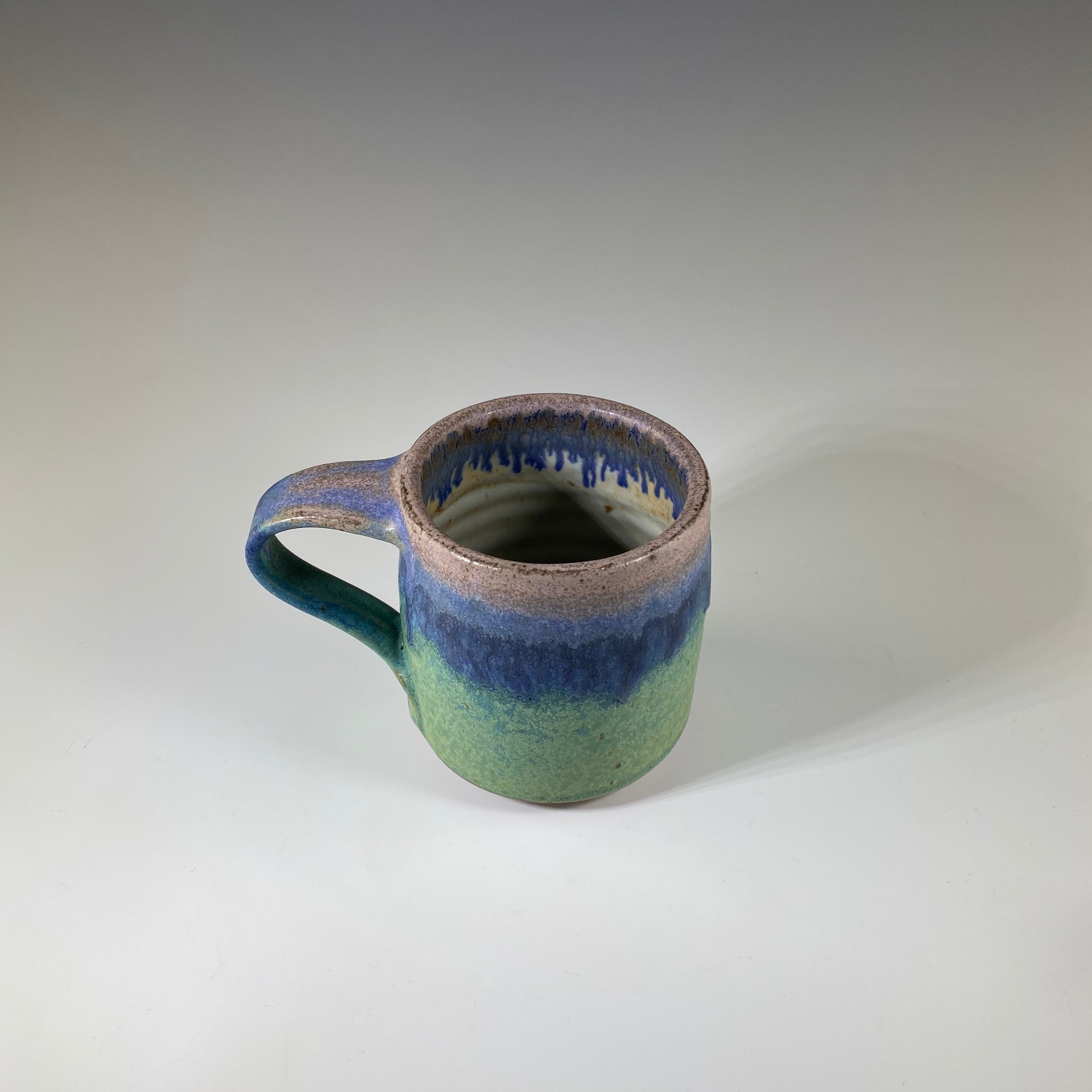 Demitasse Cup in Turquoise & Lavender - Heart of the Home PA