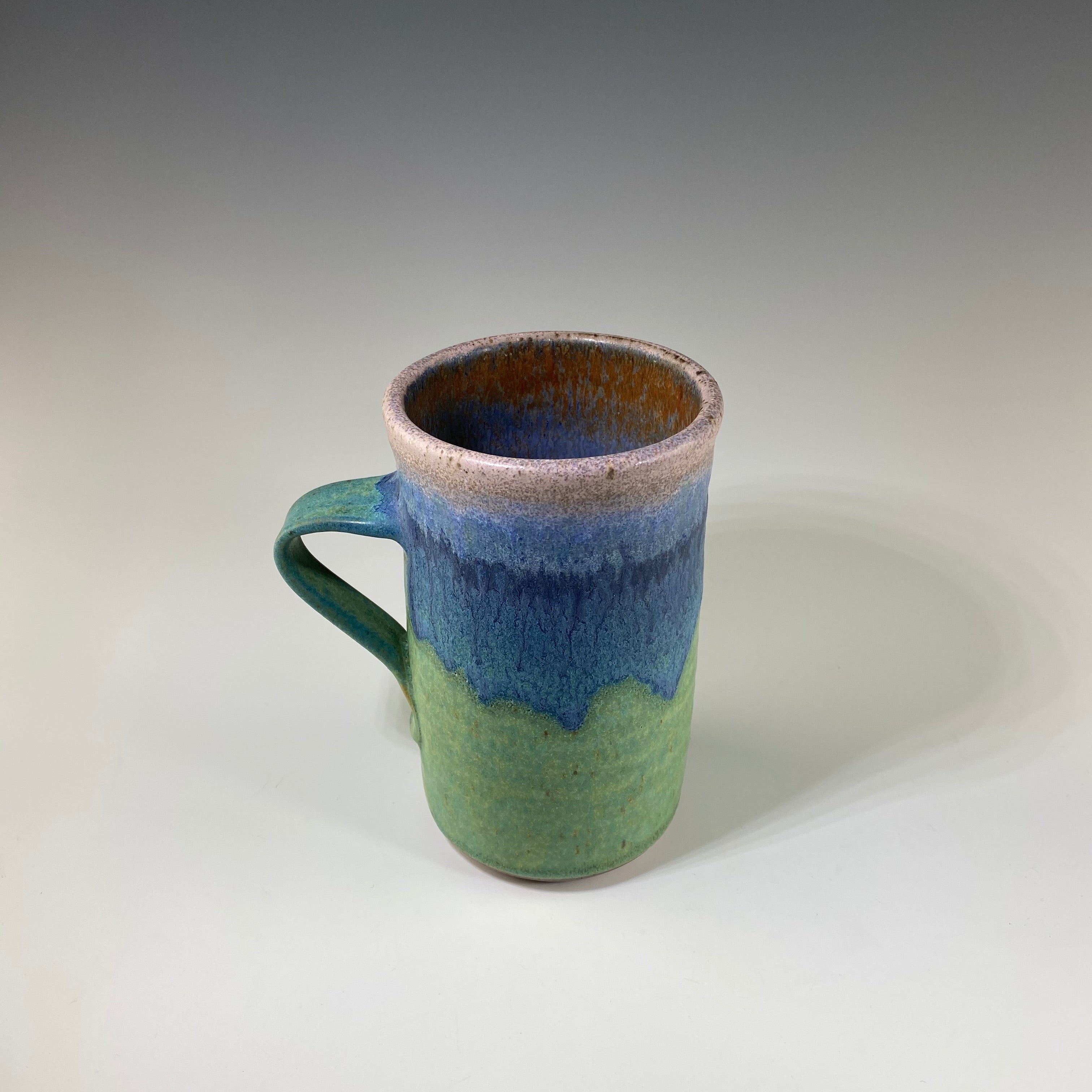 Large Mug in Turquoise & Lavender - Heart of the Home PA