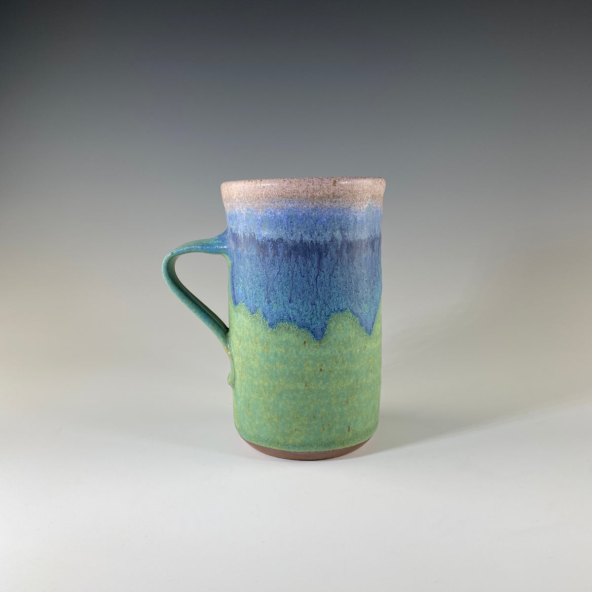 Large Mug in Turquoise &amp; Lavender - Heart of the Home PA