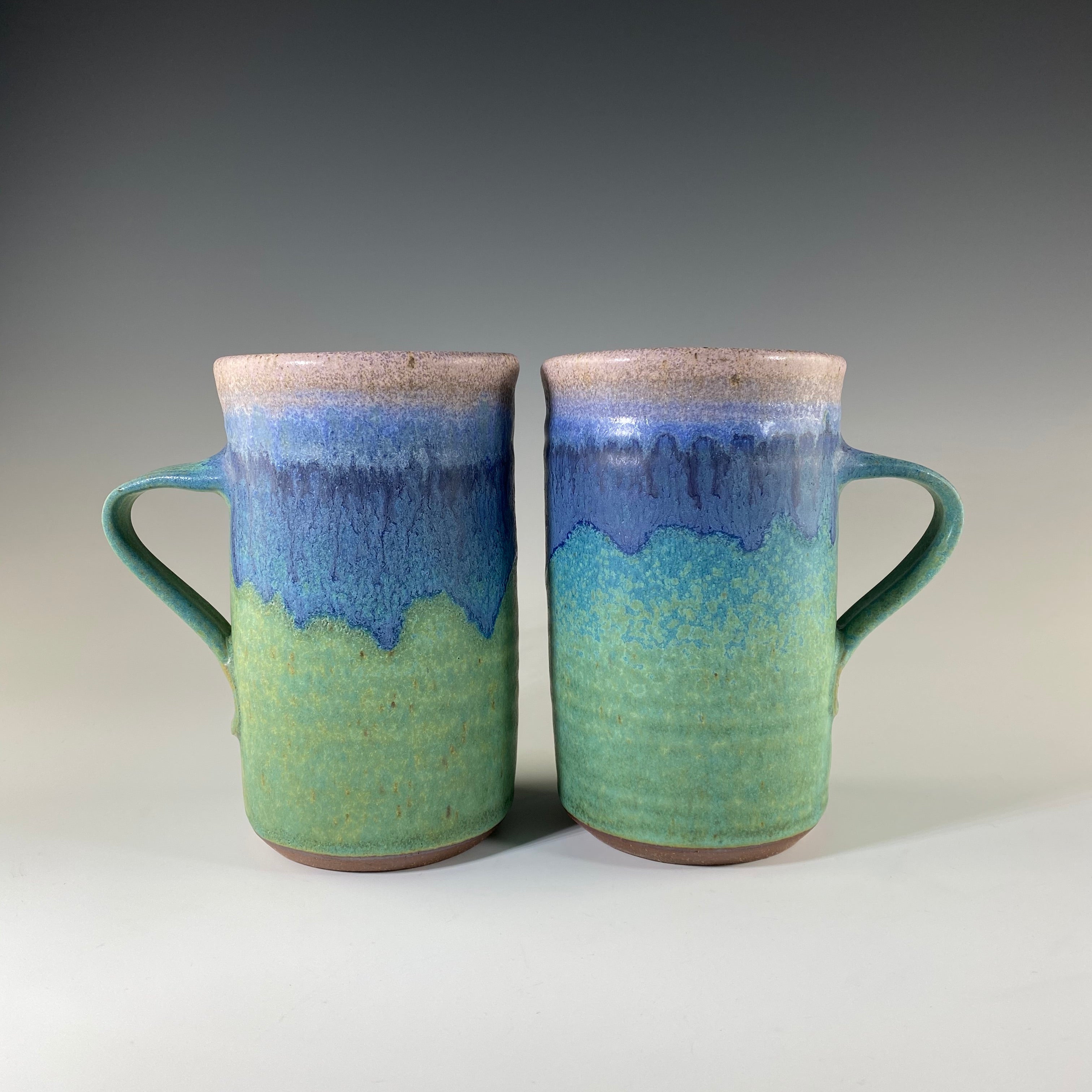 Large Mug in Turquoise & Lavender - Heart of the Home PA