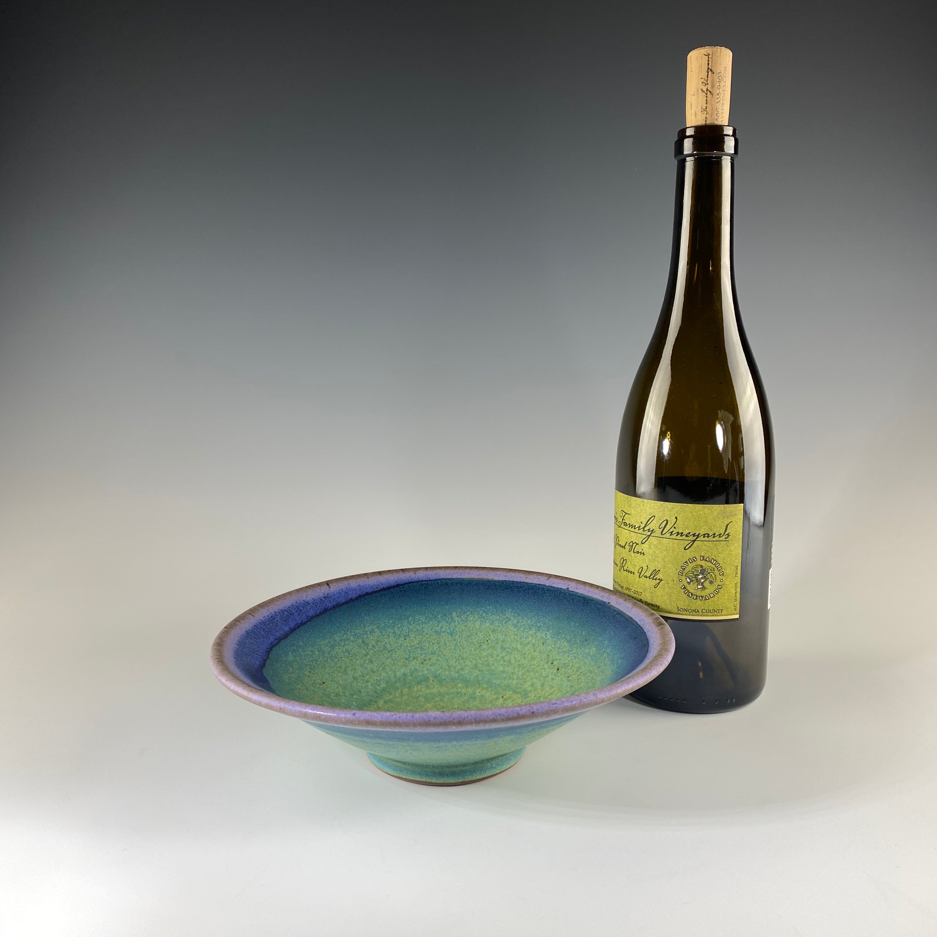 Soup Bowl in Turquoise & Lavender - Heart of the Home PA