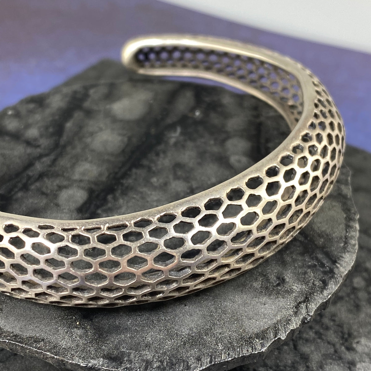 Snakeskin Texture Cuff Bracelet - Heart of the Home PA