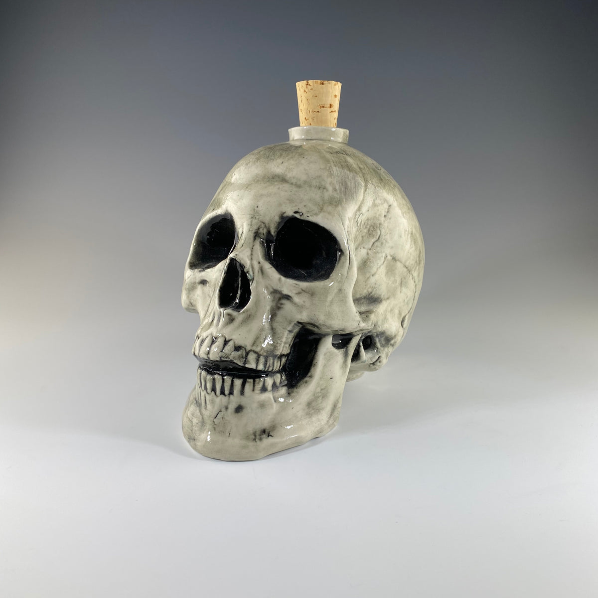 Skull Decanter in White - Heart of the Home PA