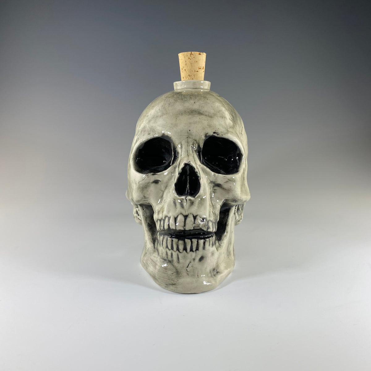 Skull Decanter in White - Heart of the Home PA