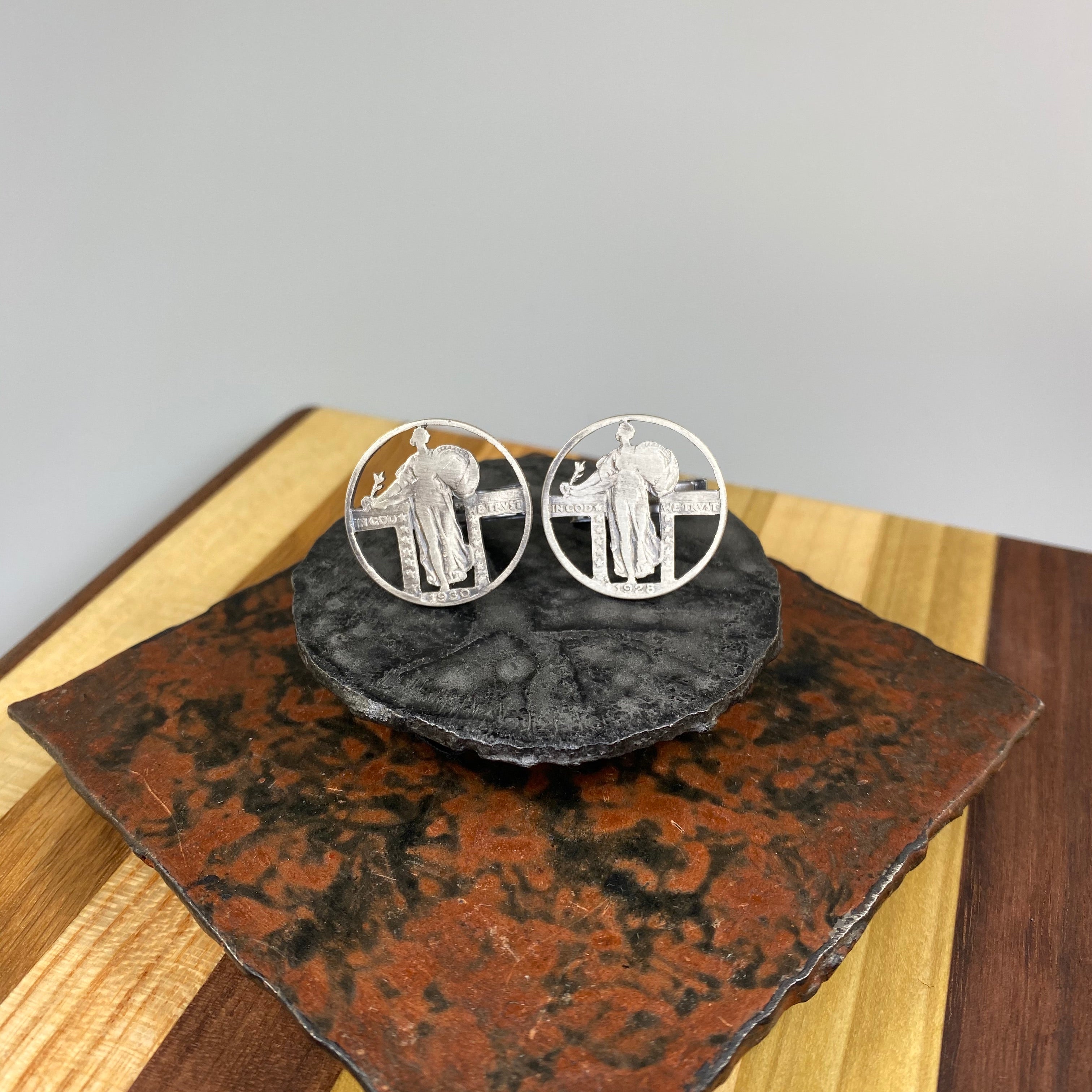Standing Liberty Coin Cufflinks - Heart of the Home PA