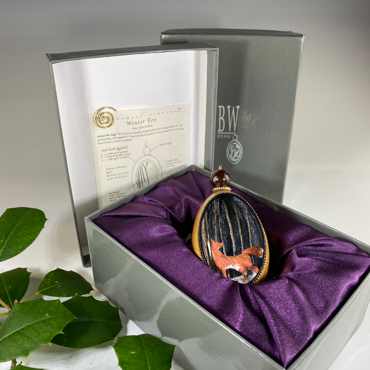 Winter Fox Ornament - Heart of the Home PA