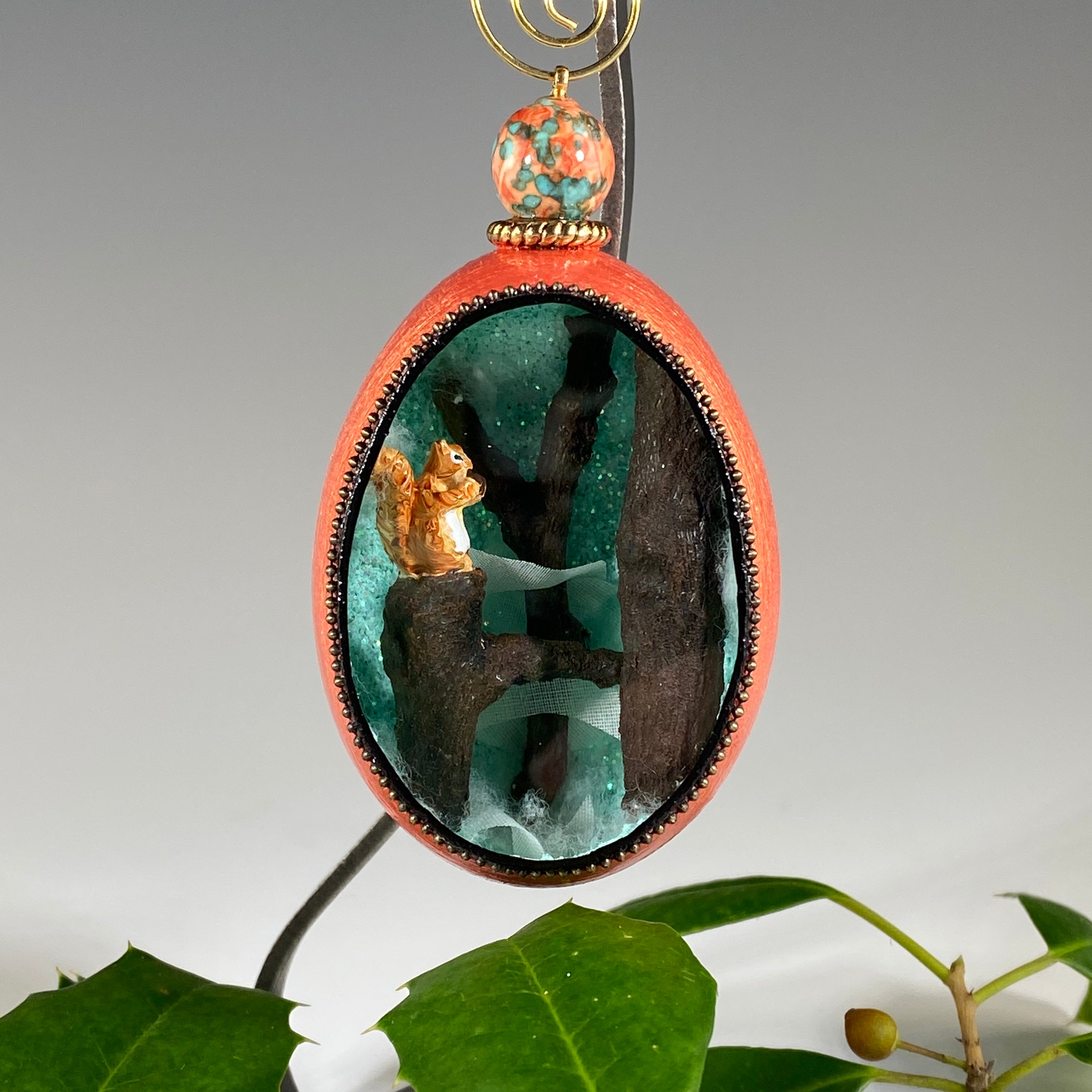 Winter Squirrel Ornament - Heart of the Home PA