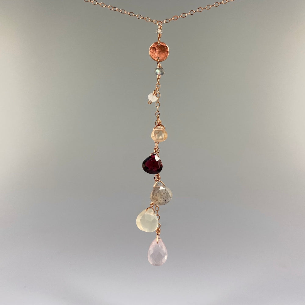Champagne Y-Shaped Necklace - Heart of the Home PA