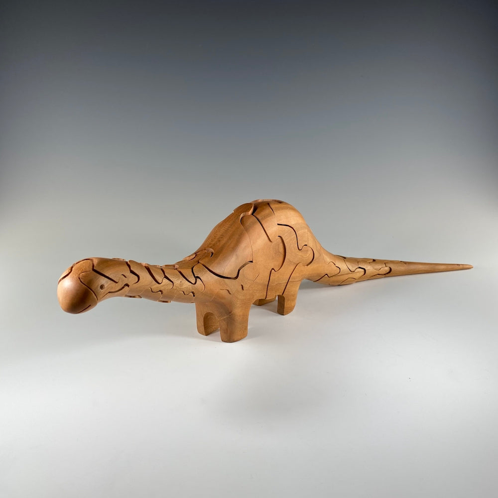 Large Brontosaurus Puzzle in Cherry - Heart of the Home PA