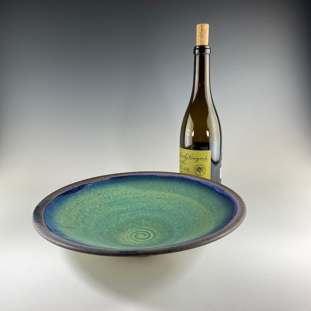 Shallow Bowl in Turquoise & Lavender - Heart of the Home PA