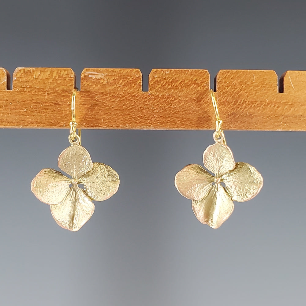 Hydrangea Large Petal Earrings - Heart of the Home PA