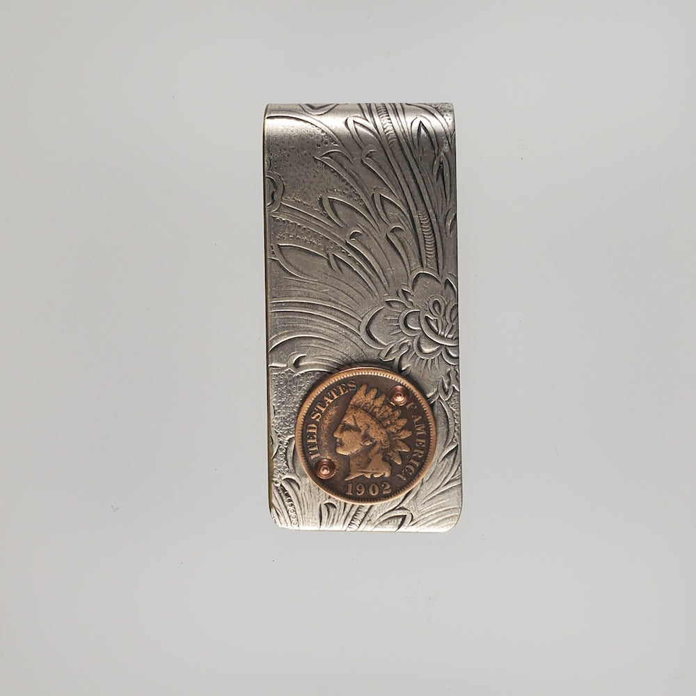 Indian Head Penny Moneyclip - Narrow - Heart of the Home PA