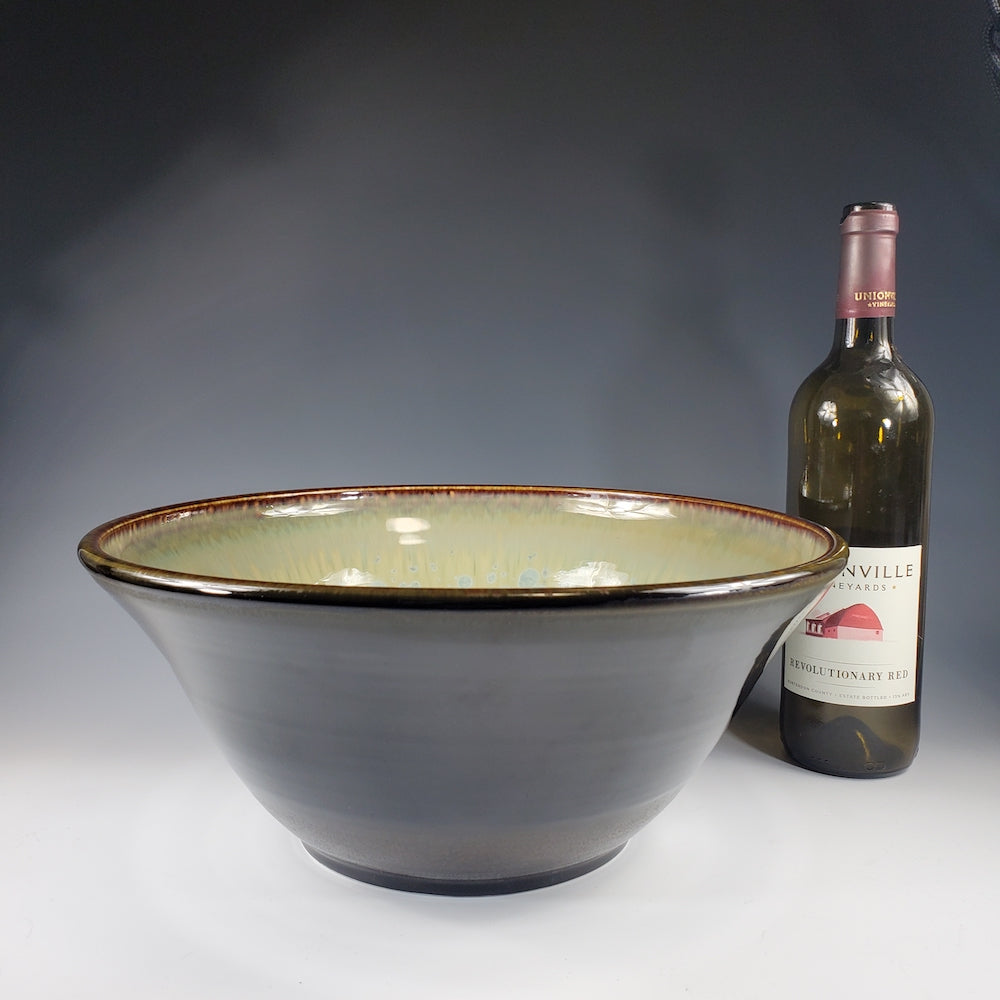 Medium Serving Bowl in Patina Dark Olive - Heart of the Home PA