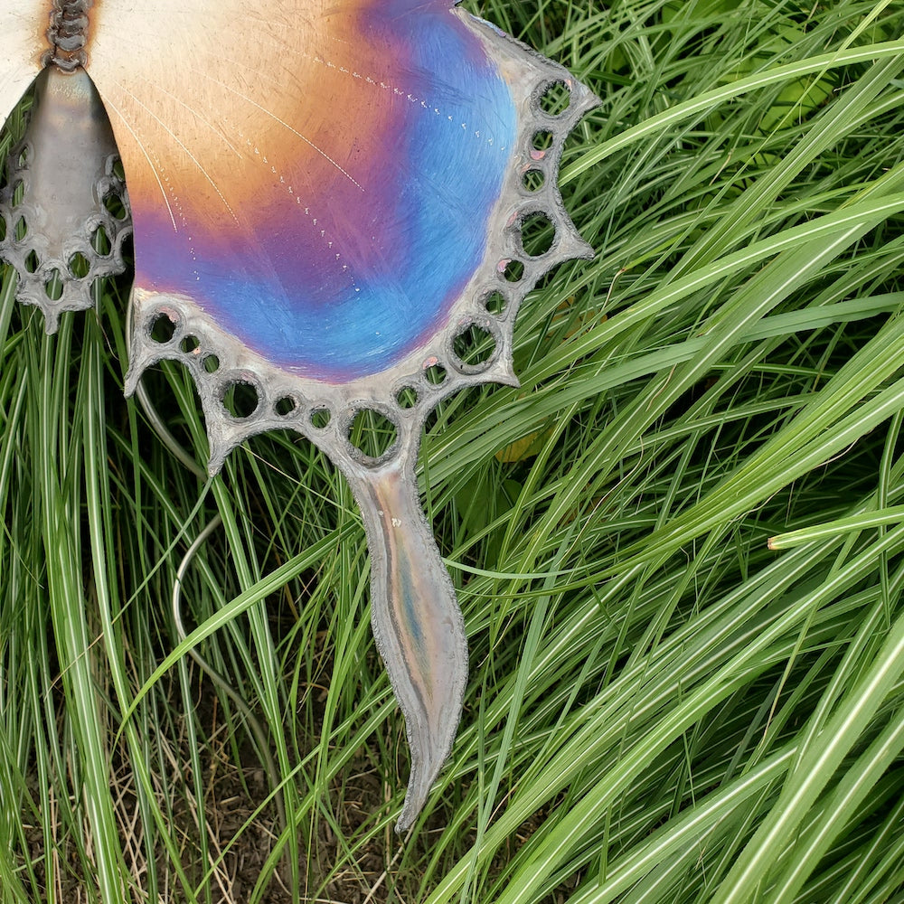 Tiger Butterfly Sculpture on Garden Stake - Heart of the Home PA