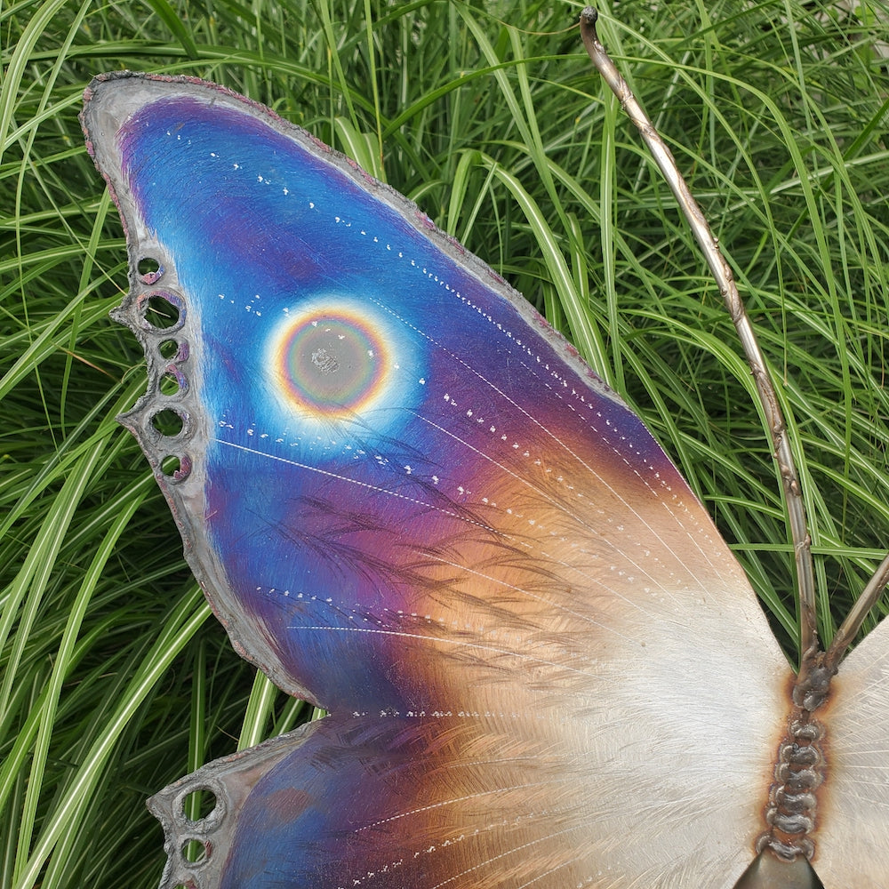 Tiger Butterfly Sculpture on Garden Stake - Heart of the Home PA