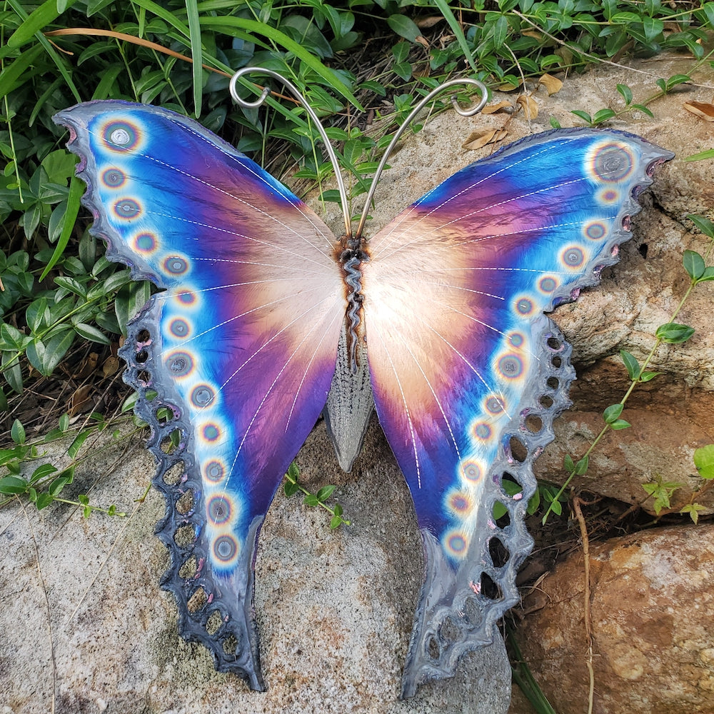 Small Luna Moth Wall Sculpture - Dotted Edge - Heart of the Home PA