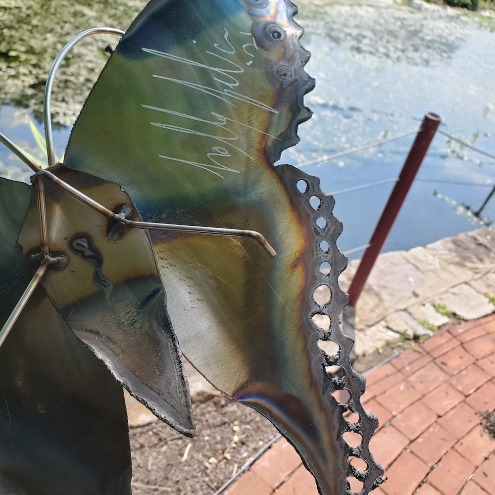 Small Luna Moth Wall Sculpture - Dotted Wingtips - Heart of the Home PA